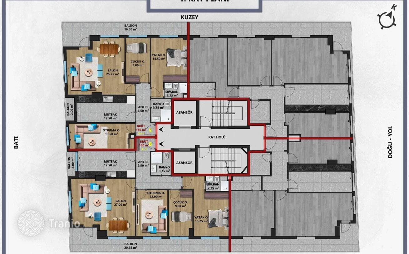 1–4-Bedroom Apartments with Smart Home System in Muratpasa, Antalya