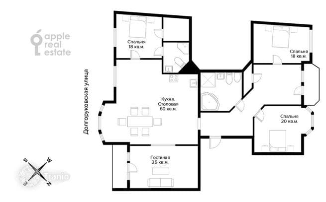 4-Bedroom Apartment in Tverskoy District, Moscow, photo 3