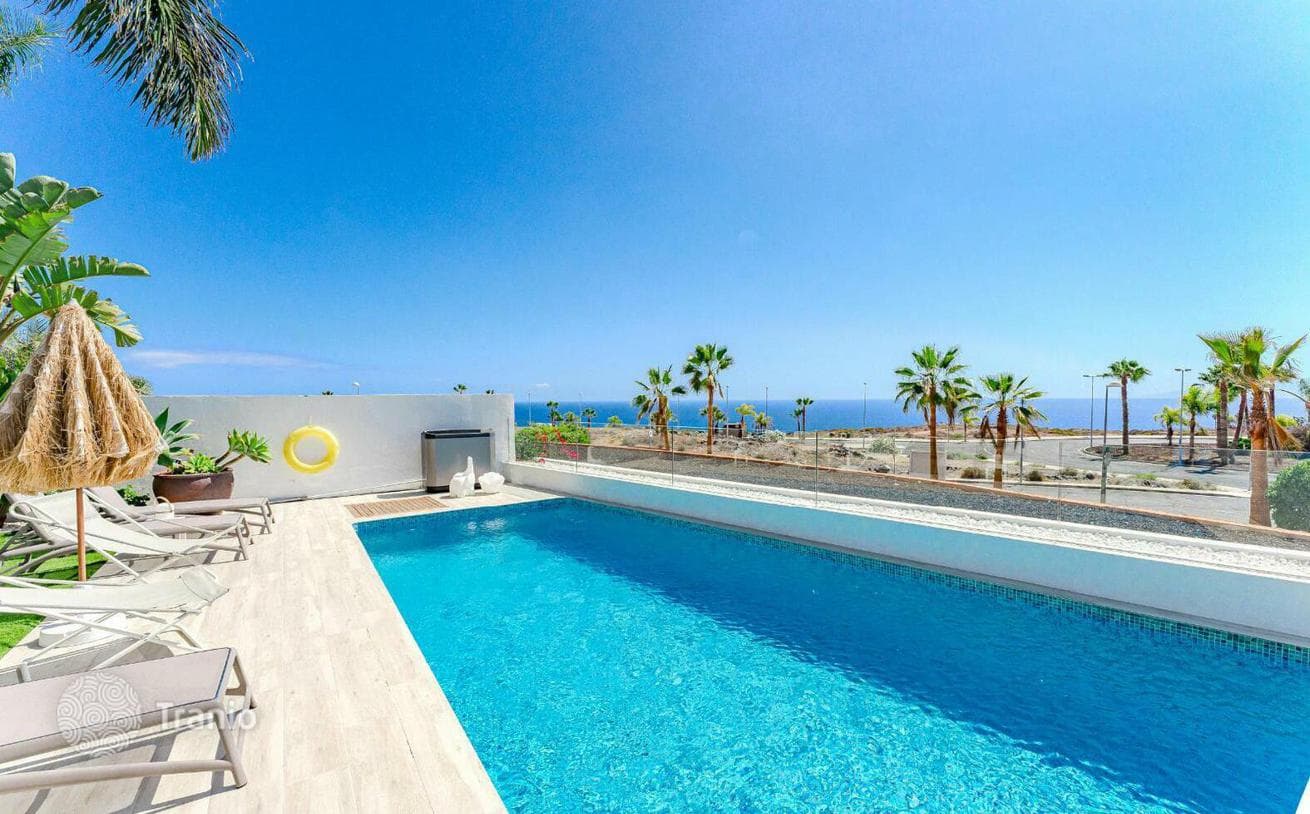 3-Bedroom Villa with Heated Pool and Ocean View in Adeje, Tenerife