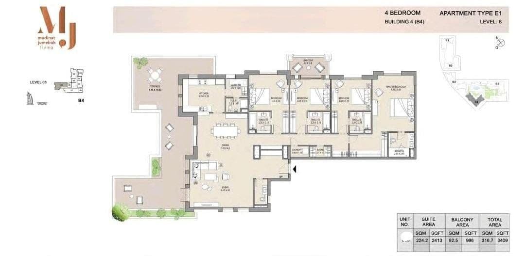 4-Bedroom Penthouse in Jumeirah, Dubai, photo 2