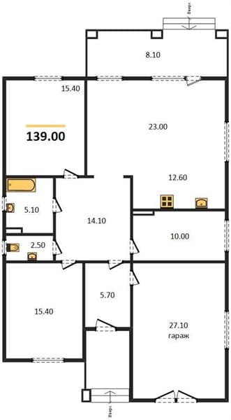 2-Bedroom House in Semigorsky, Novorossiysk