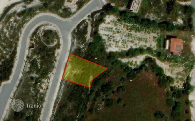 Land Plot with Panoramic Sea and City Views in Tsada, Paphos