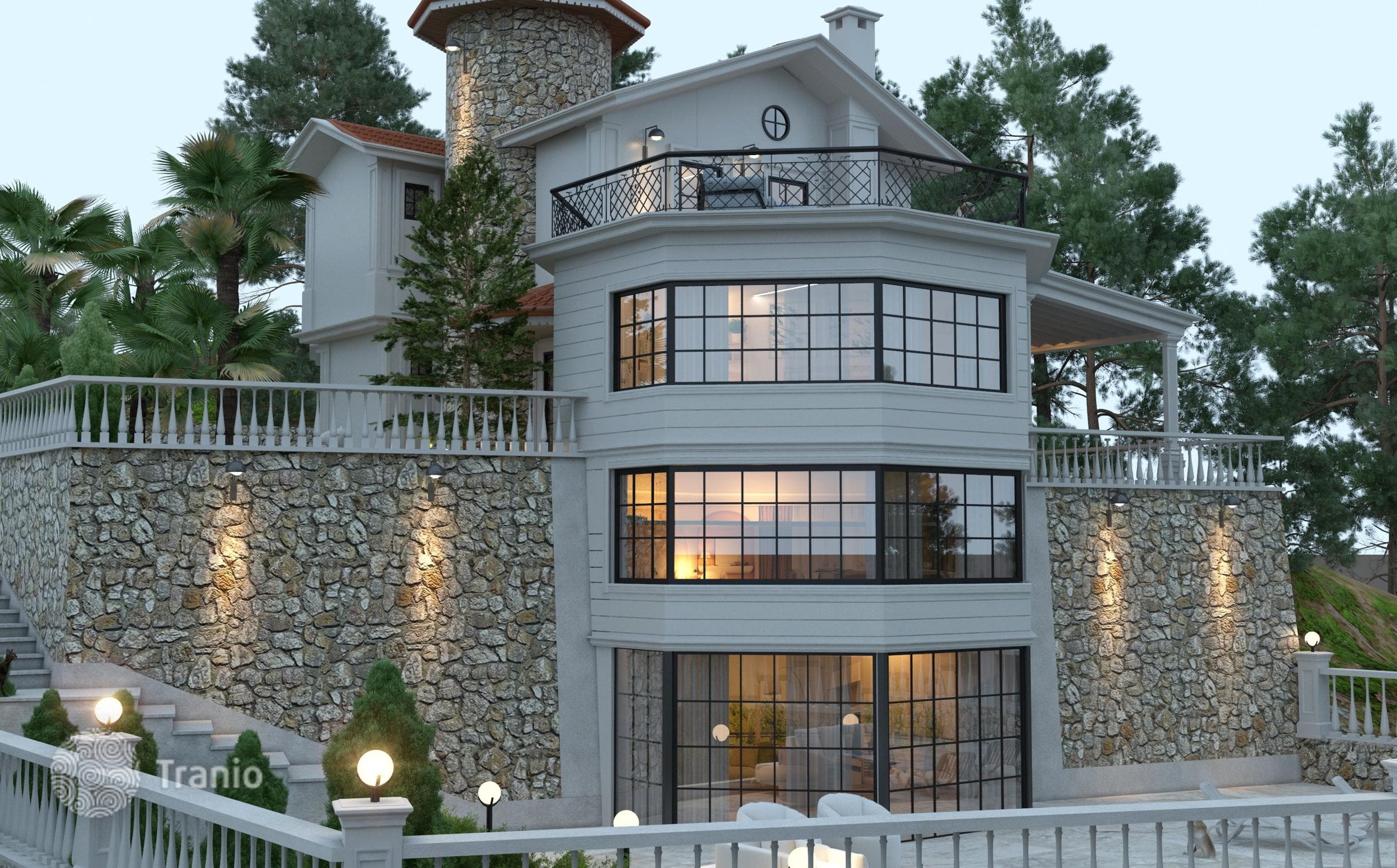 5-Bedroom Luxury Villa with Sea and Mountain Views in Kargicak, Alanya