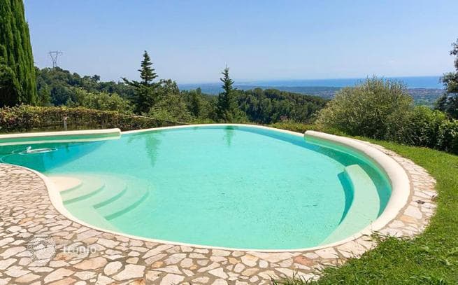 Villa with Sea View and Pool on Tuscan Hills, Montignoso