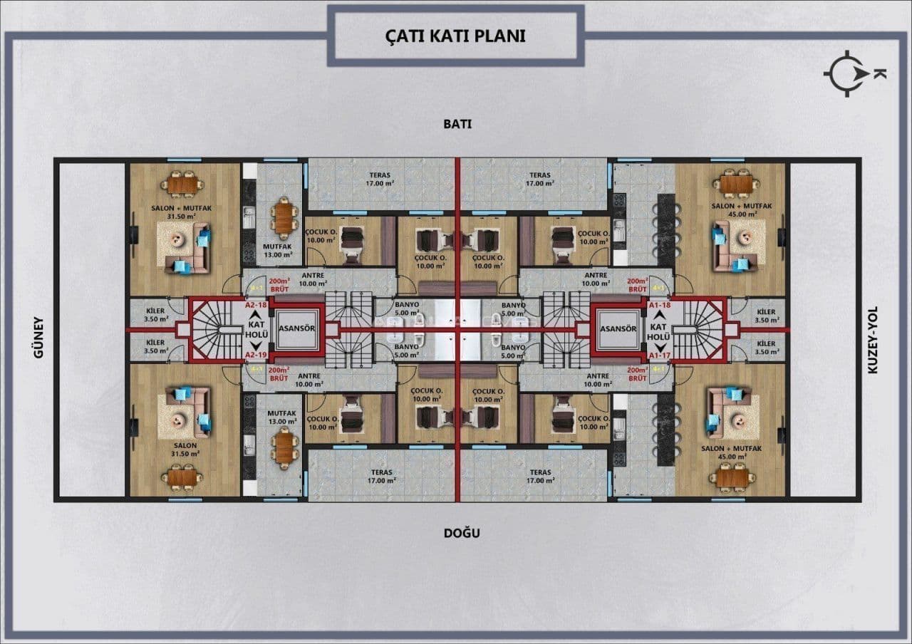 4-Bedroom Penthouse in Muratpasa, Antalya, photo 5