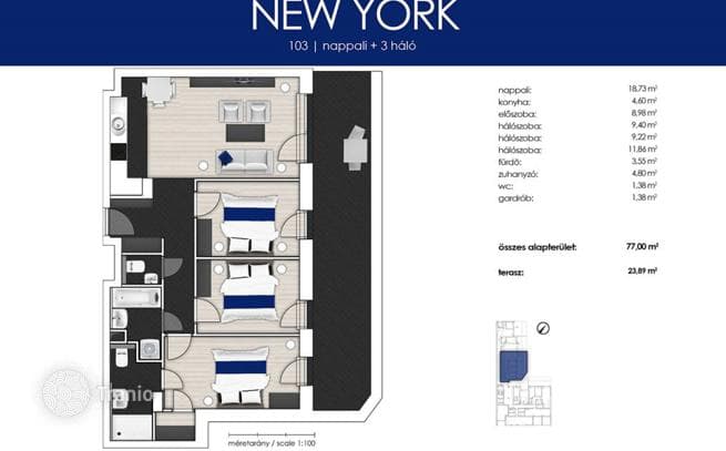 3-Bedroom Apartment in District XIII, Budapest