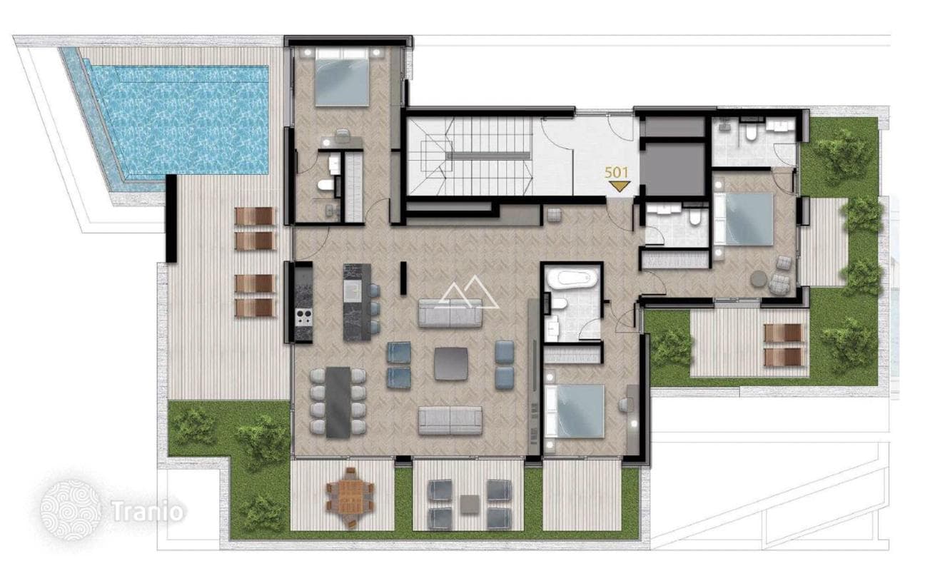 3-Bedroom Luxury Penthouse with Private Pool in Tivat, photo 5