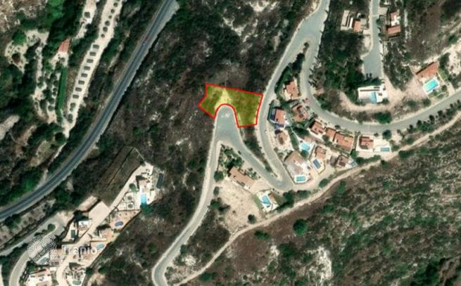 Land Plot with Sea and City Views in Tsada, Paphos, photo 2