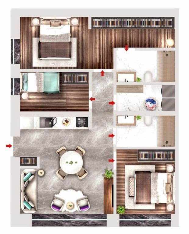 2-Bedroom Apartment in Bodrum, Turkey, photo 4