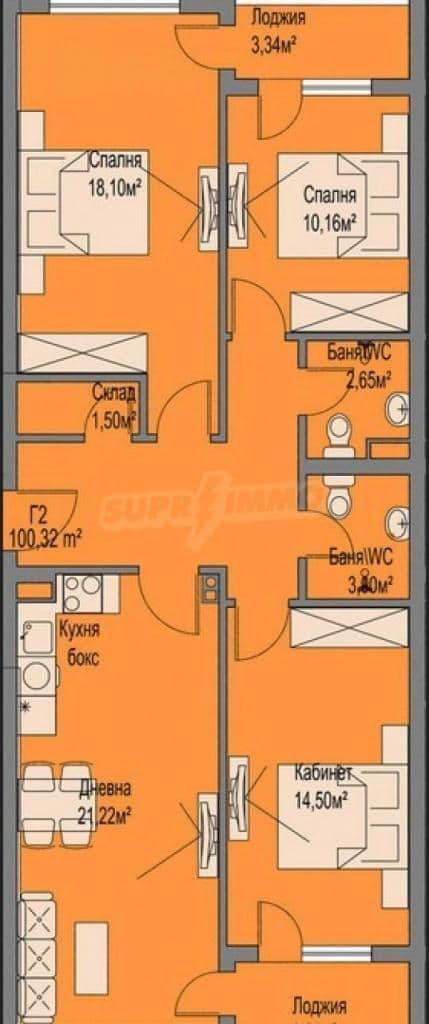 3-Bedroom Apartment in Burgas, photo 2