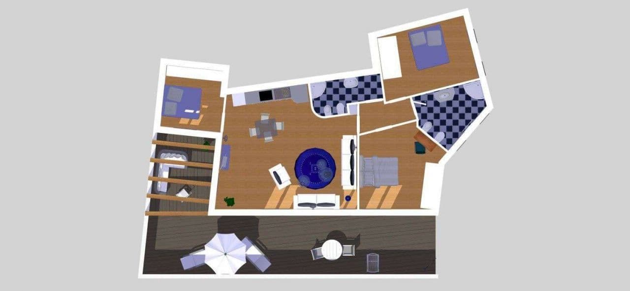 3-Bedroom Apartment in Alassio, Italy