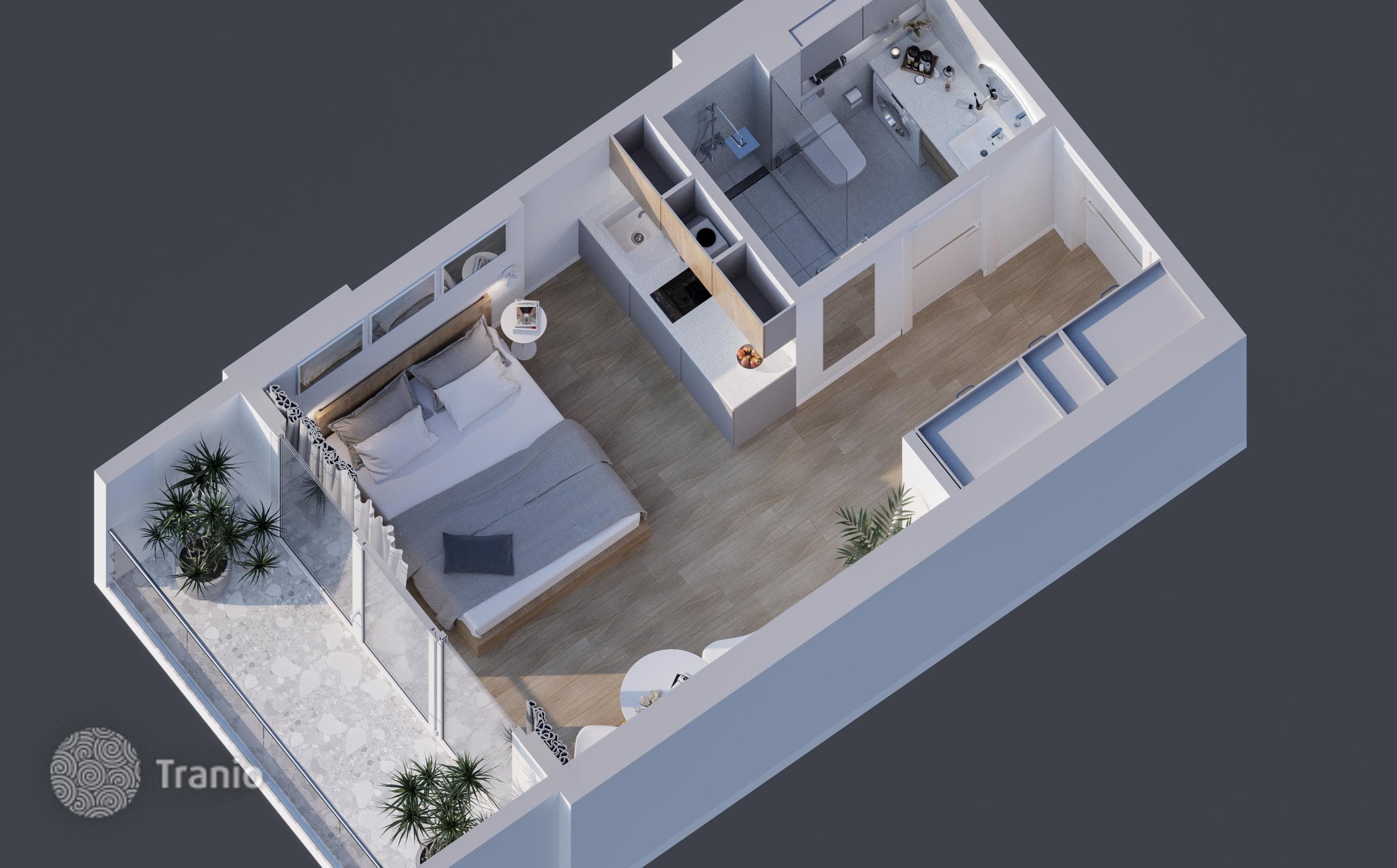Studio Apartment with Sea and Mountain Views in Batumi, photo 4