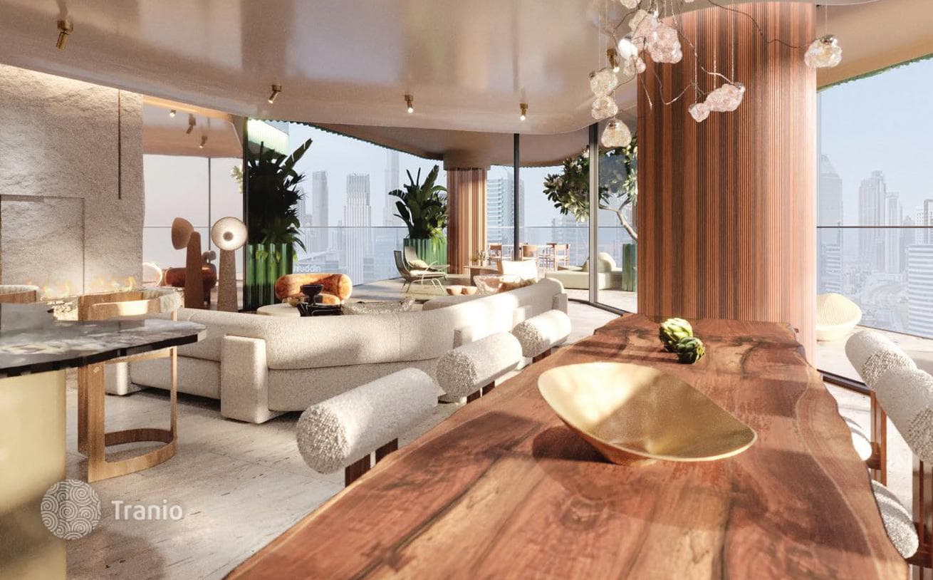 New Eywa Residence with Pools and Waterfall on Canal in Business Bay, Dubai