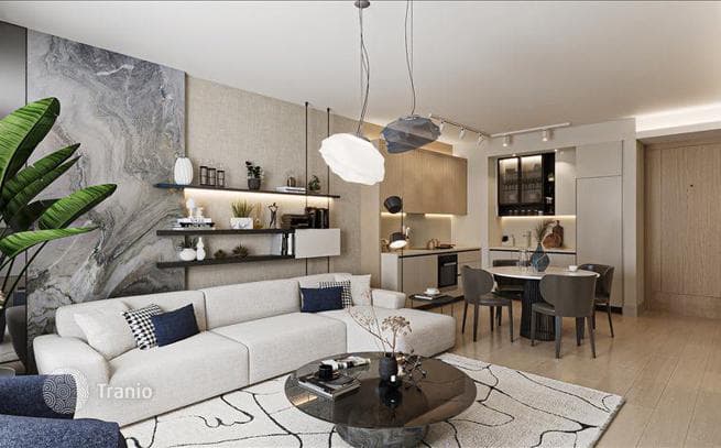New Residential Complex with Shared Pool and Green Area near Metro Station, Istanbul