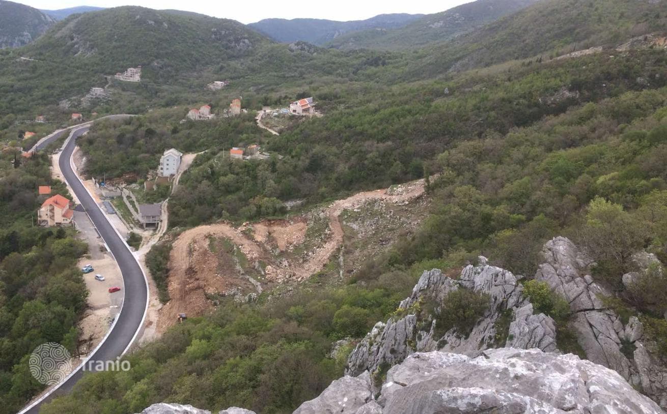 10,838 m² Land Plot with Sea and City Views in Lastva, Budva