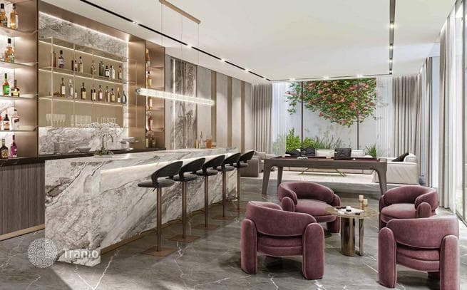 Новый комплекс вилл с бассейном и спа-зоной Utopia, Damac Hills, Дубай, ОАЭ, фото 4