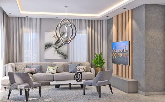 New Apartments with Pools and Spa in Alanya, 250 m from the Beach