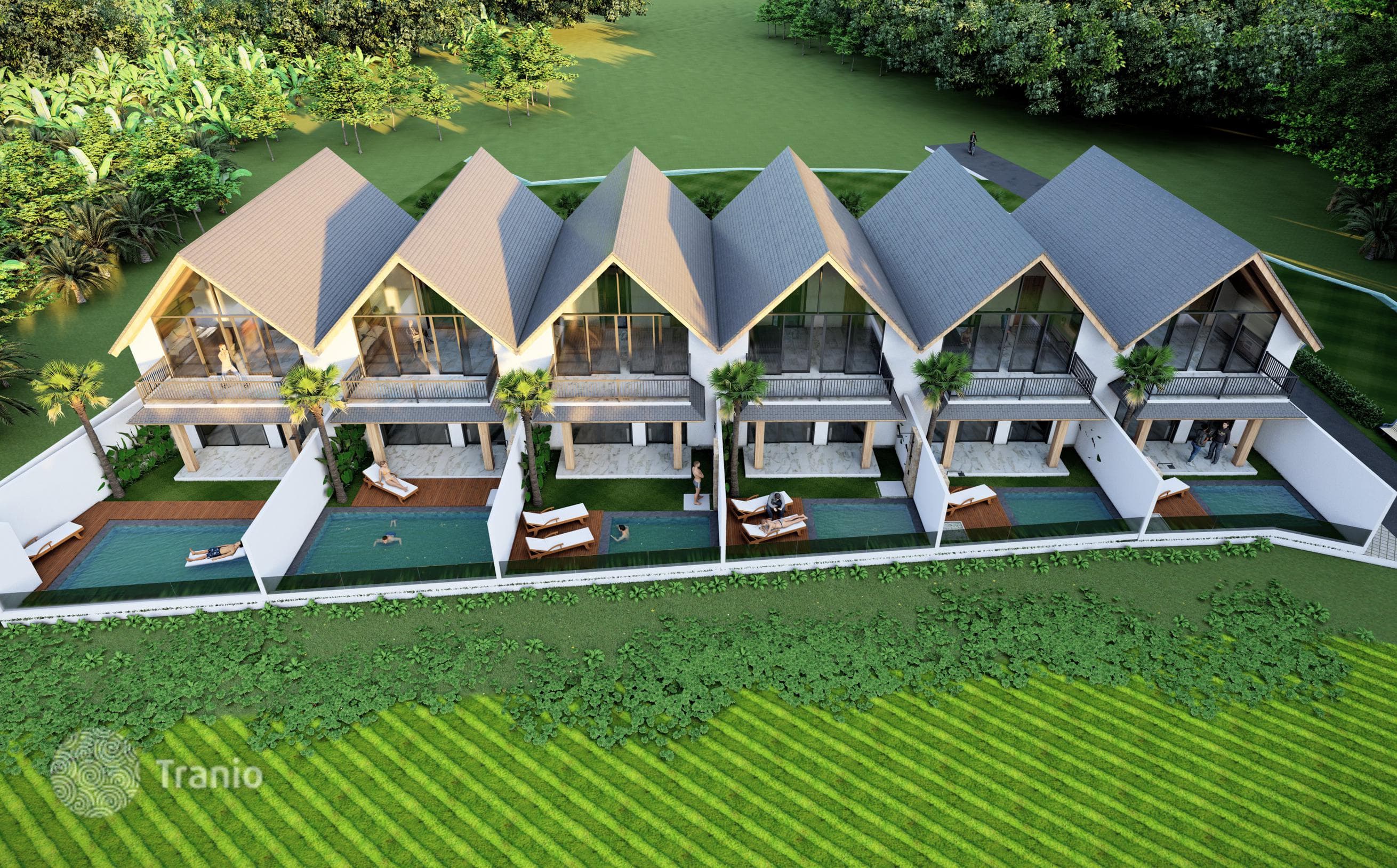 2-Story Townhouses with Rice Field Views in Canggu, Bali, photo 2
