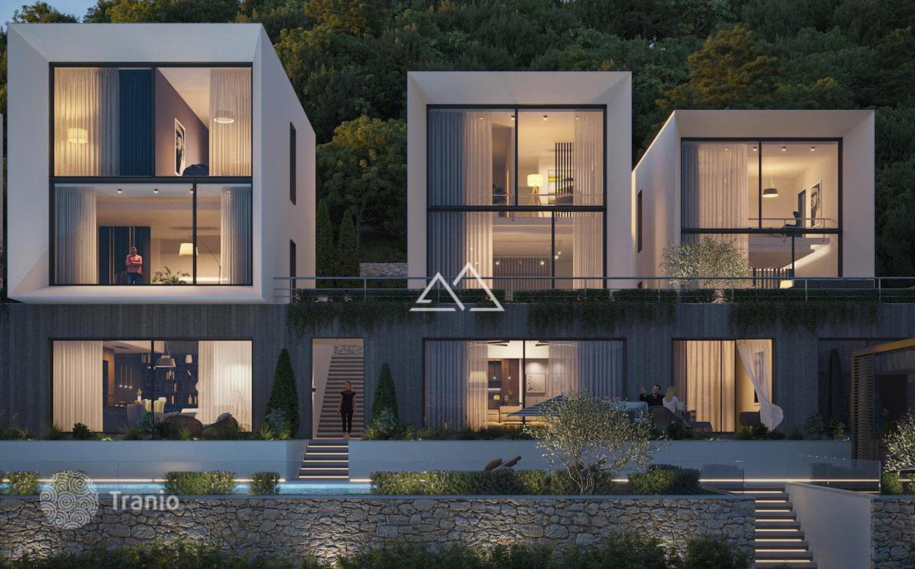 1-Bedroom Modern Duplex with Sea View in Krashichi, Lustica Peninsula, photo 2