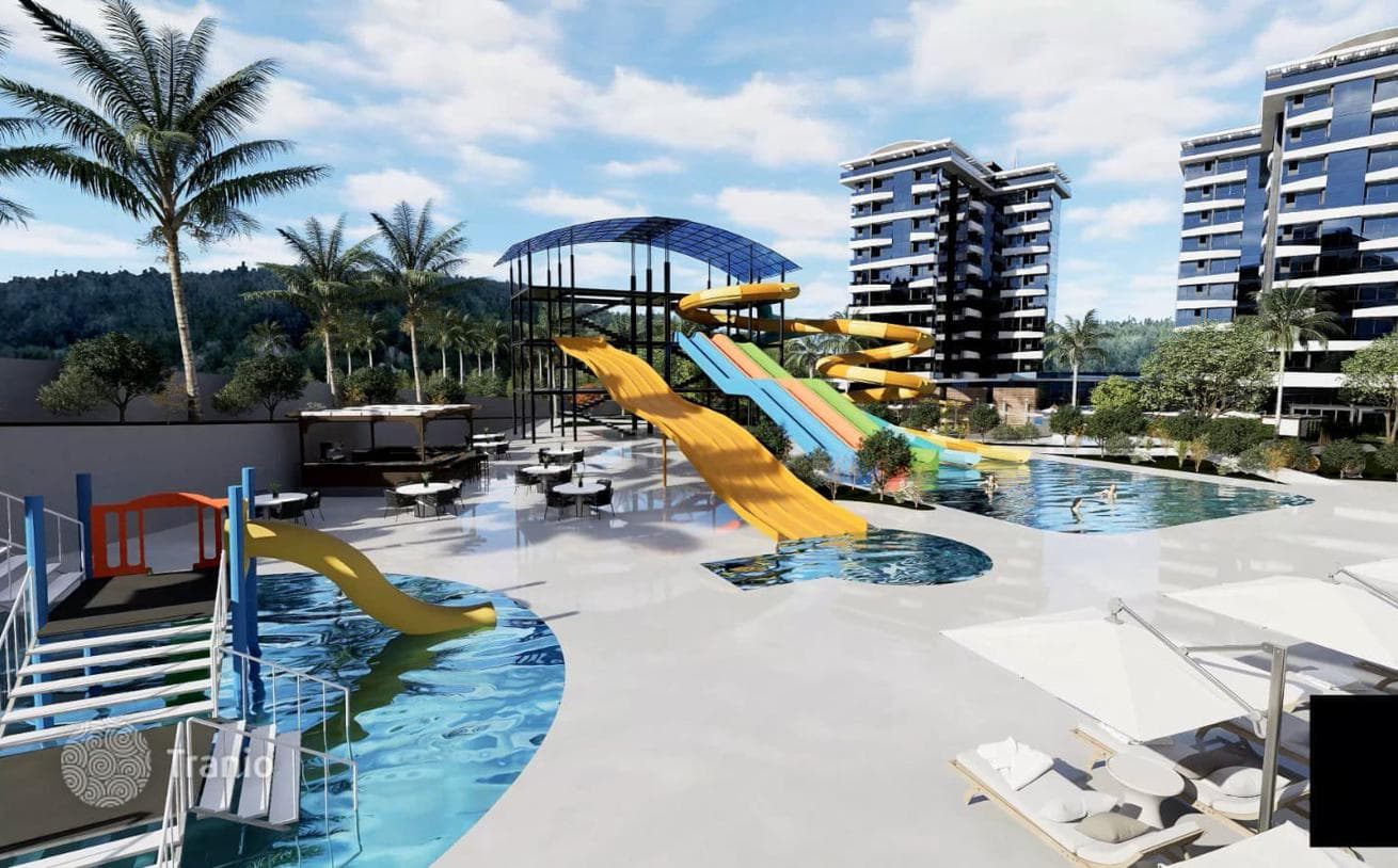 Luxury Development 900 m from the Beach in Alanya