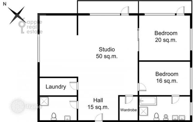 2-Bedroom Apartment with Designer Finishes in Khamovniki, Moscow, photo 2