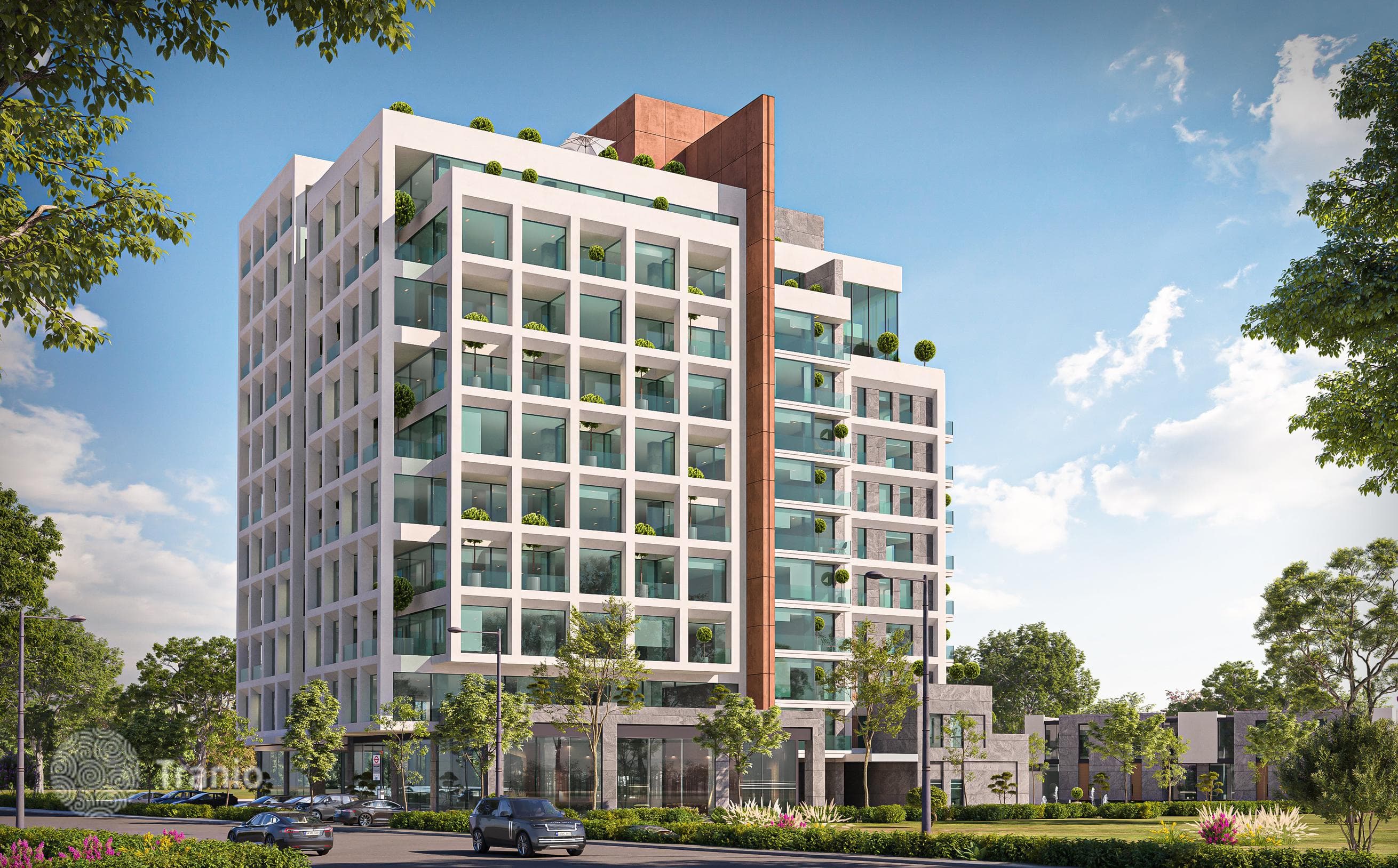 Apartments with Balconies, Terraces and River View in Kagithane, Istanbul