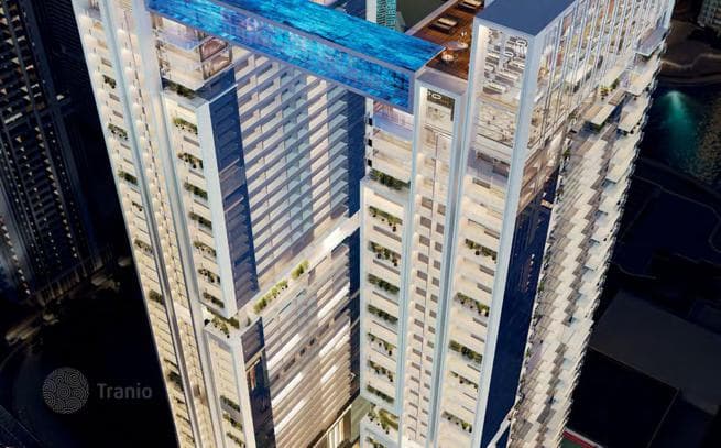 Виллы с видом на город, море и озёра, в комплексе Sky Villas с развитой инфраструктурой, JLT, Дубай, ОАЭ