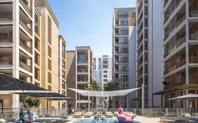 Новая квартира в резиденции EMAAR Orchid с бассейнами и собственным пляжем, Dubai Creek Harbour, ОАЭ