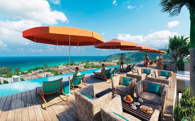 Furnished Apartments with Terraces and Pools 650 m from Karon Beach, Phuket