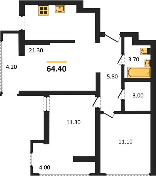 2-Bedroom Apartment with City and Mountain Views in Bytcha, Sochi