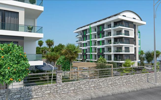 New Apartments with Shared Pools and Spa in Kargicak, Alanya