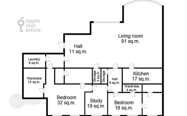 3-Bedroom Apartment with Home Theater in Khamovniki, Moscow, photo 5