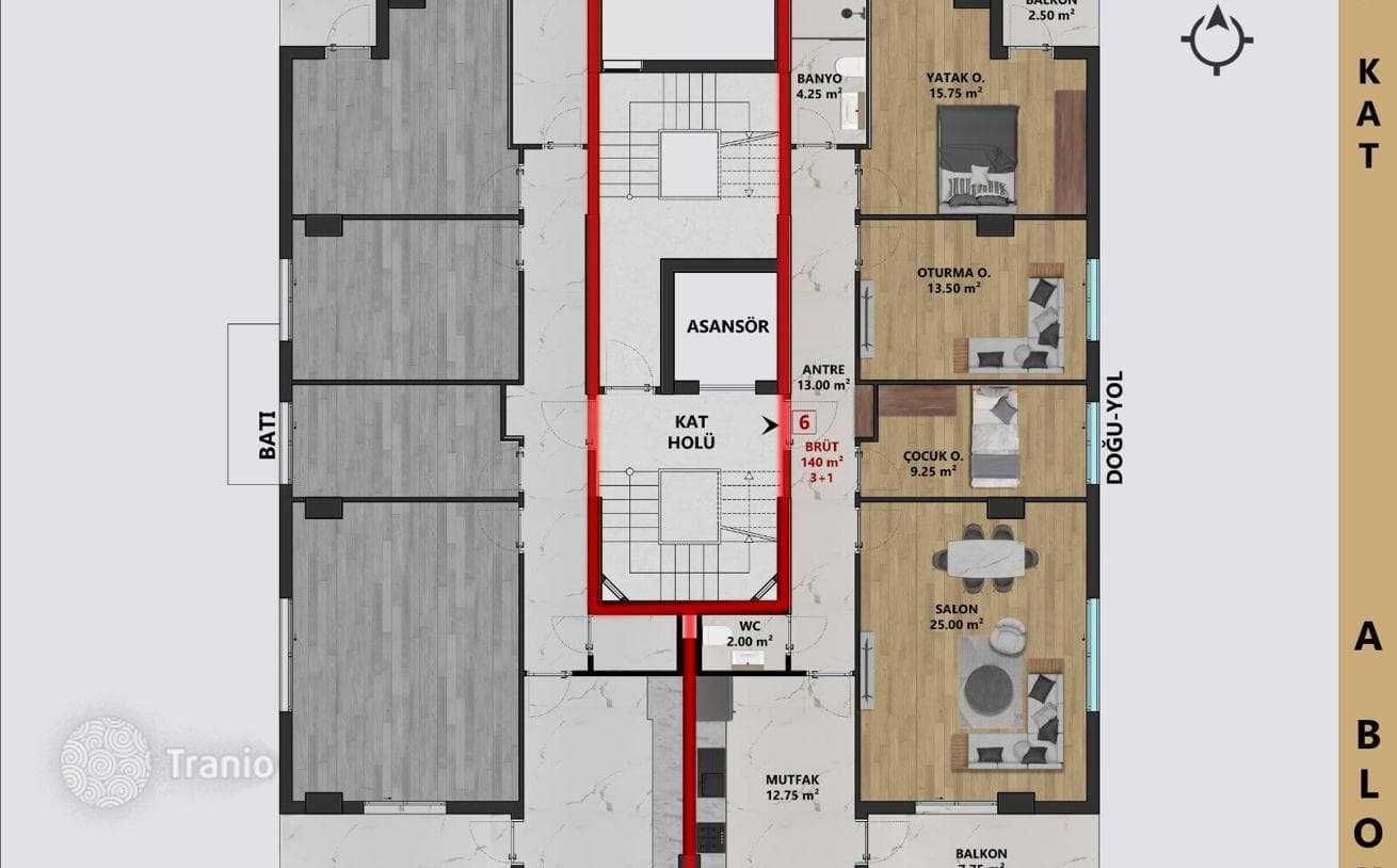 Stylish Apartment with Parking in Muratpasa, Antalya, photo 4