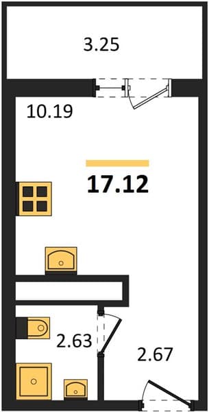 Studio Apartment in Botanica Hills, Nebug