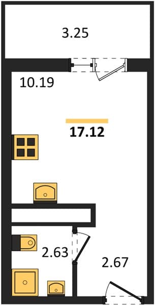 Studio Apartment in Botanica Hills, Nebug