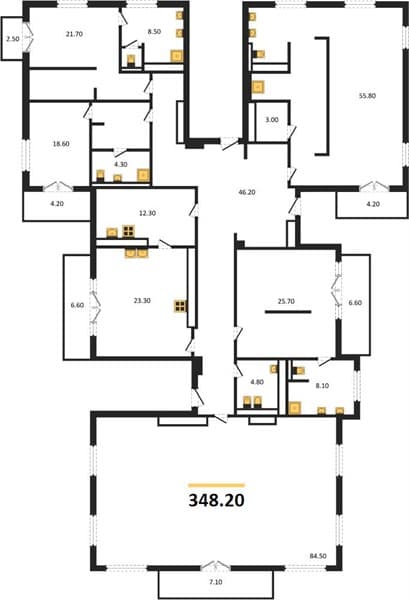 4-Bedroom Apartment with Sea View in Esto-Sadok, Sochi