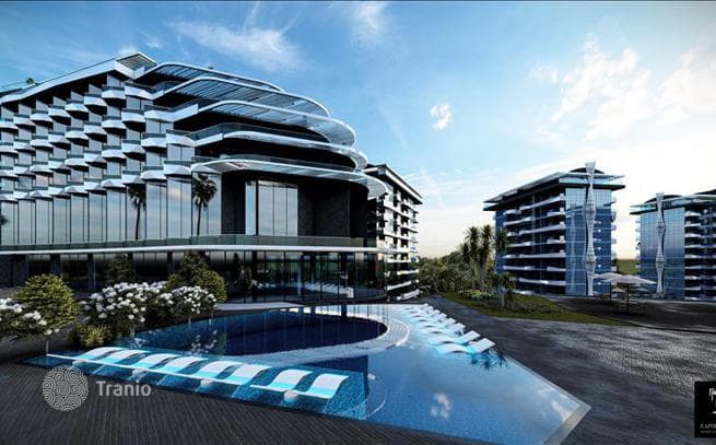 New Luxury Apartments with Pools, Water Park and Private Beach in Avsallar, Alanya, photo 3