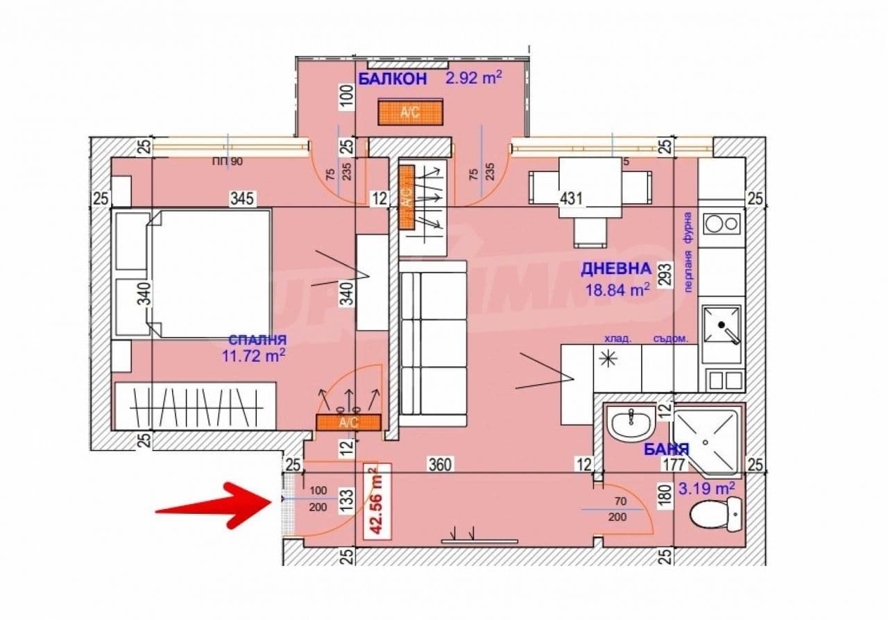 1-Bedroom Apartment in Varna, photo 2