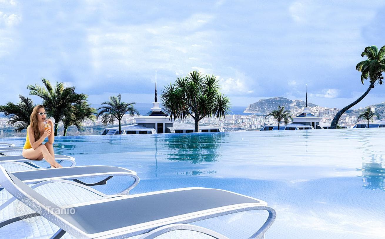 Panoramic View Apartments in Gated Residential Complex with Pools and Aquapark in Alanya, photo 4