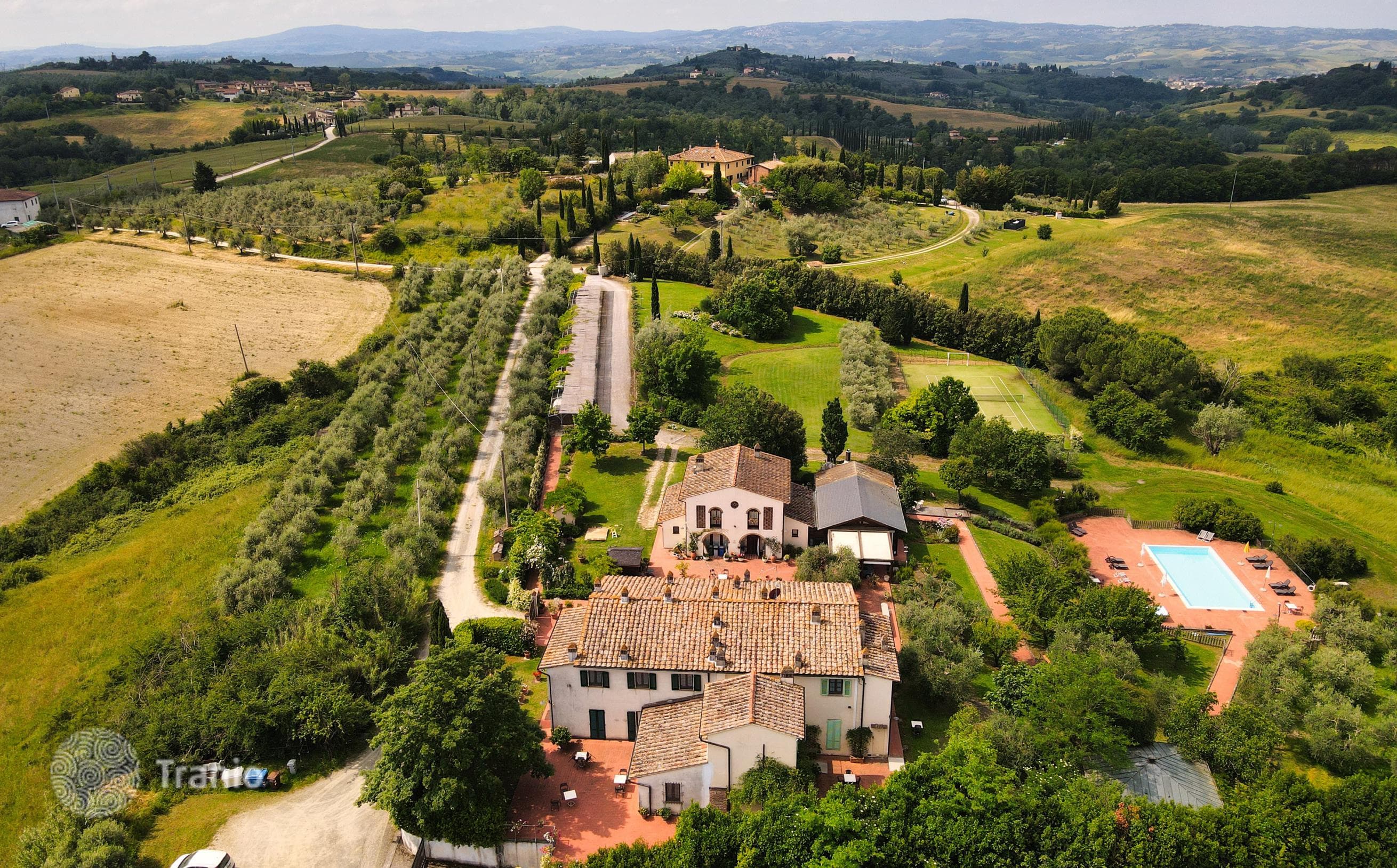 Historic Estate with Pool and Tennis Court in Castelfiorentino, Tuscany