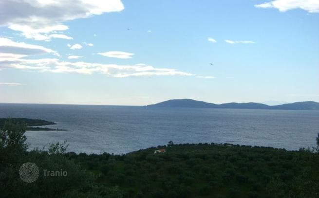 Land Plot with Sea Views 600 m from the Beach in Sitonia, Greece