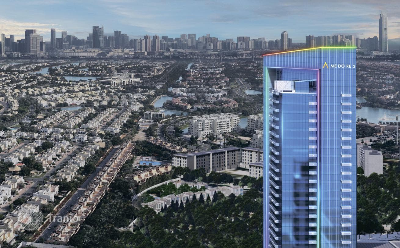 Новый высотный комплекс Me Do Re 2 в районе Jumeirah Lake Towers, Дубай, ОАЭ