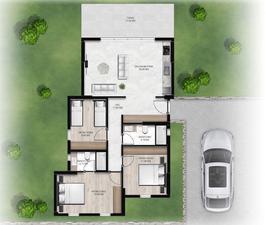 1-Bedroom Apartment in Bodrum, photo 3