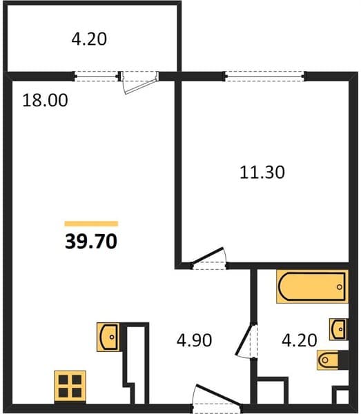 1-Bedroom Apartment in Novorossiysk