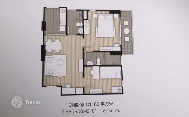 1-Bedroom Condo in Samut Prakan, Thailand, photo 2