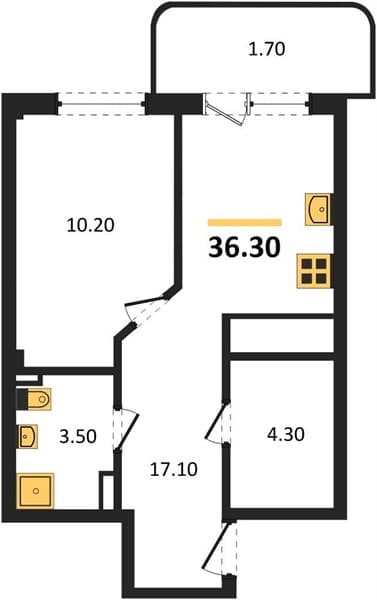 Studio Apartment in Monaco Residential Complex, Agoy