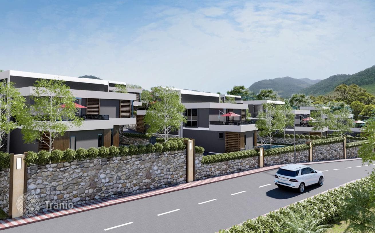3-Bedroom (3+1) Beachfront Villas in Avsallar, Alanya