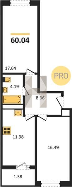 2-Bedroom Apartment in Centralnyy, Anapa