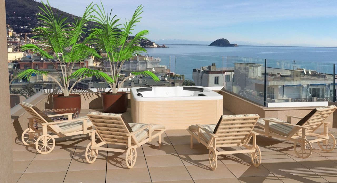 3-Bedroom Penthouse in Alassio