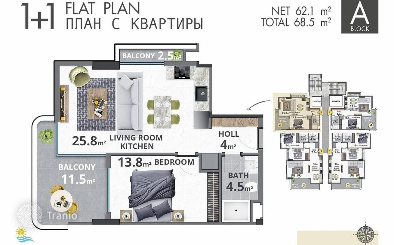 Apartments with Sea View in Beachfront Complex in Mahmutlar, Alanya, photo 5